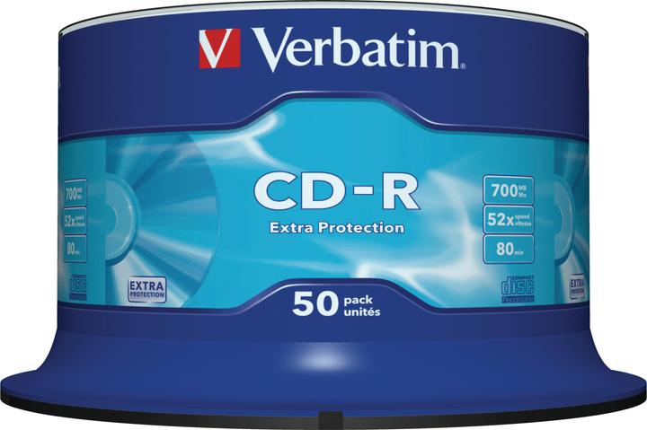Immagine prodotto Verbatim CD-R, 700MB/80min, 52x, mandrino (50 x)
