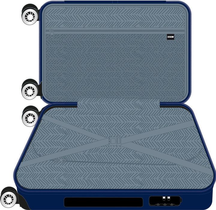 Actual product image Safta Cabin case navy blue 20" 34.5 x 55 x 20 cm (40.10 l, Hand luggage (up to 50 litres))