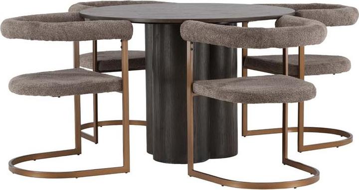 Produktbild Ebuy24 Essgruppe Olivia 57 ( 5-teilig) (110 x 75 x 110 cm)