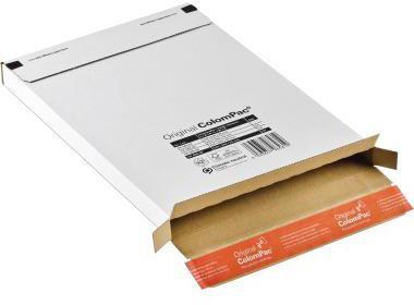 Produktbild Colompac Faltkarton 24,4x34,4x2,8cm selbstklebend weiss (1 x)