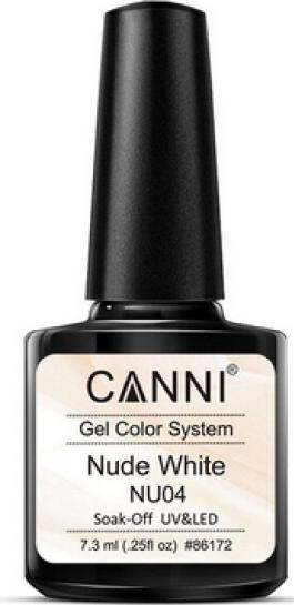 Canni Gellack Nude White NU04 UV/LED (Nude White, UV-Gel Lack)