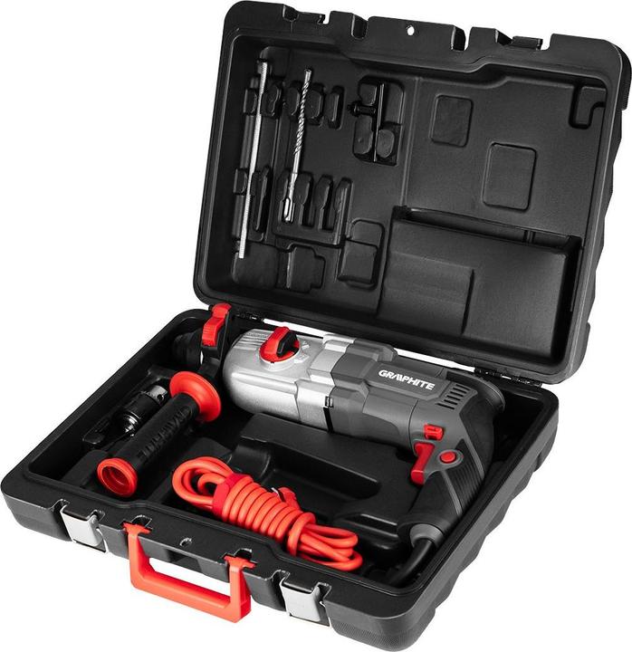 Immagine prodotto No Name Valigetta per trapano a percussione SDS+ 900W (Corrente elettrica)