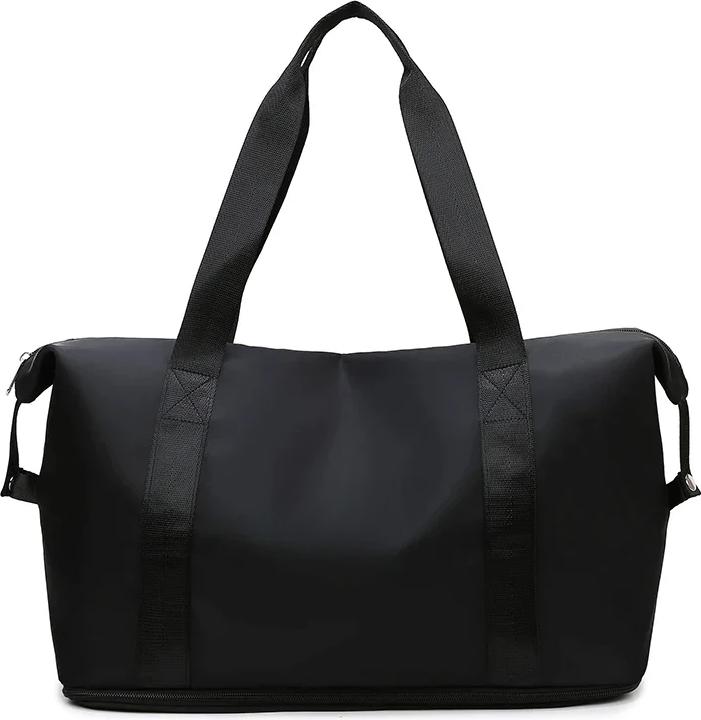 Image du produit Only-Bags.Store Sac de voyage en nylon imperméable sport gymnase fourre-tout, noir