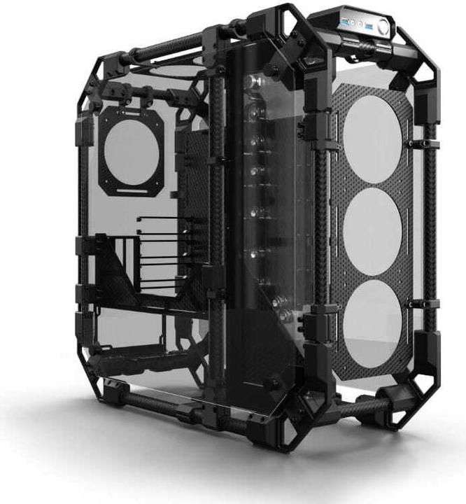 Actual product image Alphacool GHE Apex Pro Skeleton Carbon Housing (ATX, ITX, mATX)