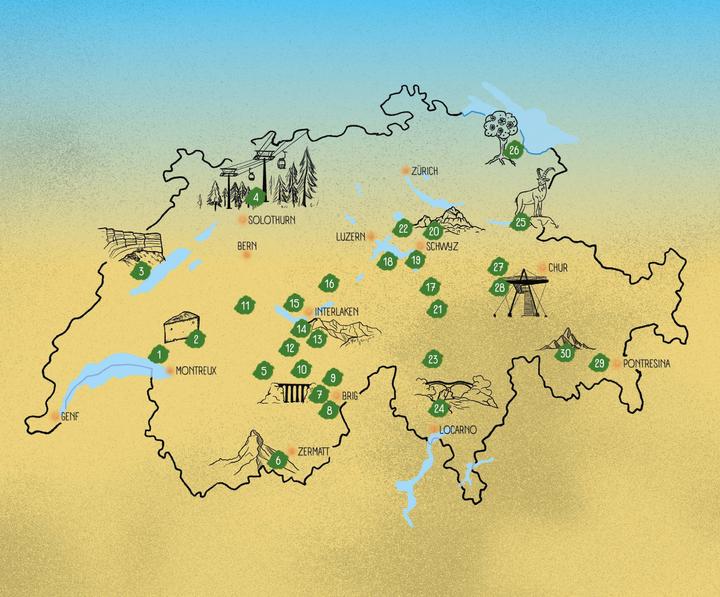 Produktbild 30 Wanderungen in der Schweiz, die man einmal im Leben gemacht haben muss (Deutsch, Lea Seiler, 2022)