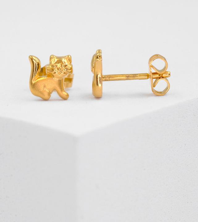 Produktbild Muau Katze (750/18 K Gelbgold)