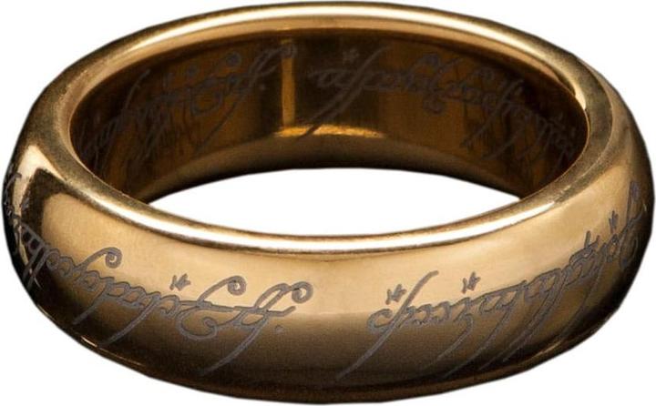 Image du produit Weta Workshop Le Seigneur des Anneaux bague tungstène Anneau Unique (plaqué or) Taille 12 (12, Or 750/18 K)