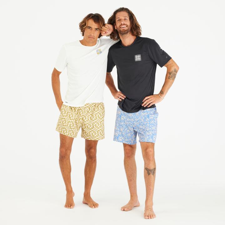 Image du produit Olaian T-shirt de surf manches courtes UPF50+ Homme - Blackflower noir (L)