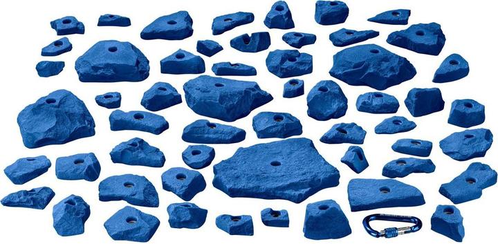 Produktbild KS Klettergriffe Klettergriffe Set Set Naturstein 55er (Blau)