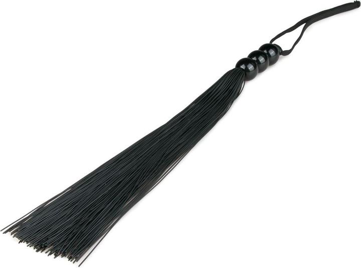 Actual product image Fetish Collection Zwarte siliconen zweep