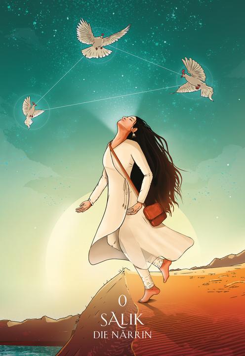 Produktbild Sufi-Tarot - Der Weg des Herzens: 78 Tarotkarten mit Anleitung (Deutsch, Ayeda Husain, 2023)