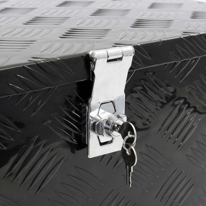 Produktbild XPOtool Werkzeugbox Alu 50,8x30,5x24cm Schwarz Transportbox Werkzeugkiste Alubox