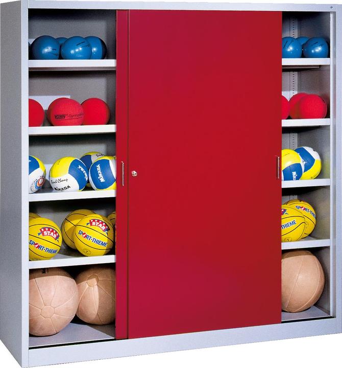 Produktbild C+P Ballschrank (HxBxT: 195x190x60 cm, mit Vollblech-Schiebetüren, Typ 4)