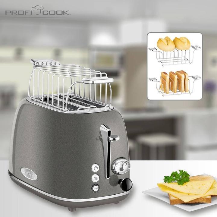 Actual product image Proficook Toaster PC-TA 1193 Anthracite / Stainless Steel