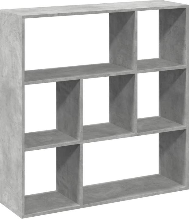 Produktbild VidaXL Bücherregal Raumteiler Wandregal Standregal Raumtrenner Regal Betongrau (29 x 29 x 143 cm)