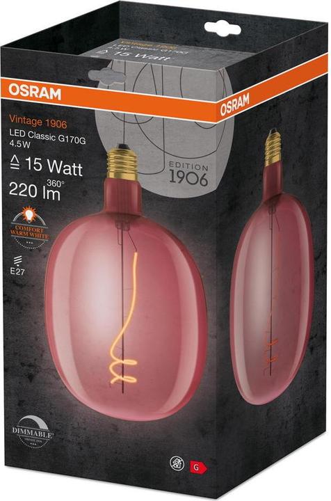 Immagine prodotto Osram Vintage 1906 (E27, 4.50 W, 220 lm, 1 x, G)