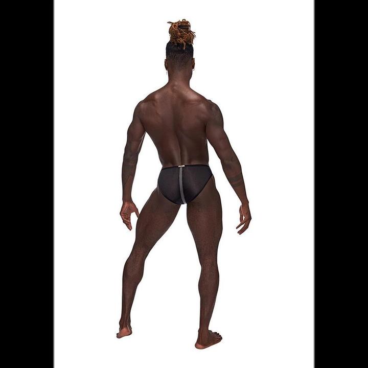 Produktbild Male Power Landing Strip Bikini Brief - Black - L (L)