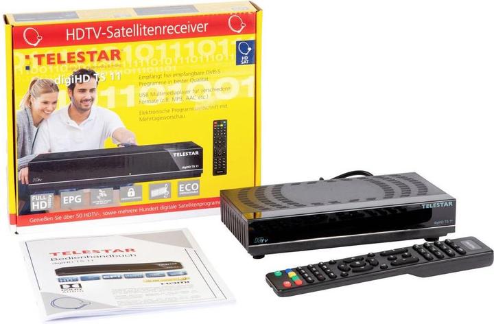 Produktbild Telestar digiHD TS 11 (0.00 GB, DVB-S, DVB-S2)
