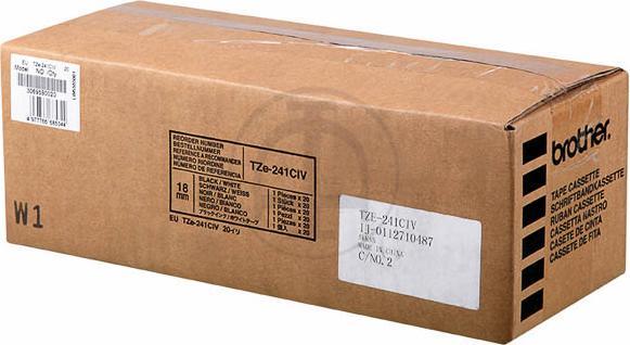 Produktbild Brother TZe-241CIV (1.80 cm, Weiss, Schwarz)