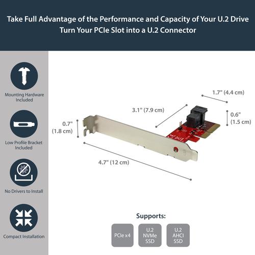 Produktbild StarTech U.2 2.5" NVME SSD ADAPTER