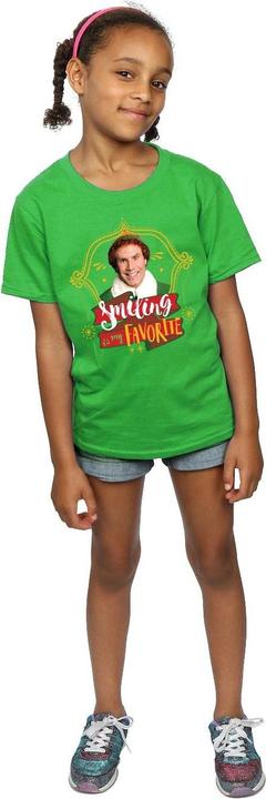 Actual product image Elf Girls Buddy Smiling Cotton T-Shirt (128)