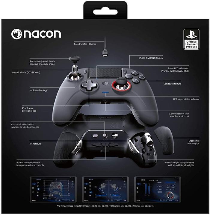 Actual product image Nacon Gaming Revolution Unlimited Pro Controller - Black (PS4)