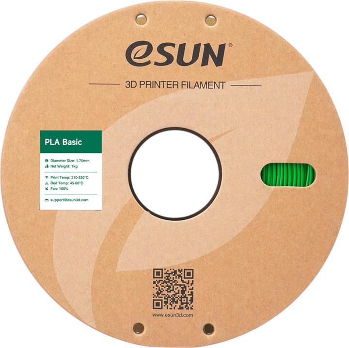 Image du produit eSUN PLA BASIC 1,75mm GREEN 1kg (PLA, 1.75 mm, 1000 g, Vert)