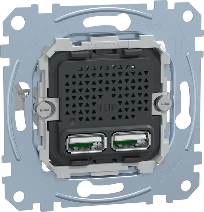 Produktbild Schneider Electric USB-Ladestation-Einsatz MTN4366-0100 (0.10 W)