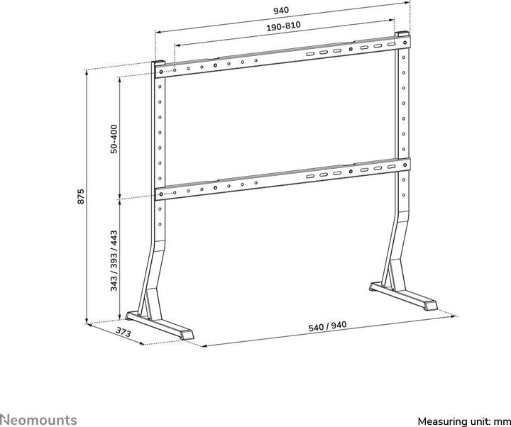 Produktbild Neomounts TV Desk Stand (legs) (90", 60 kg)
