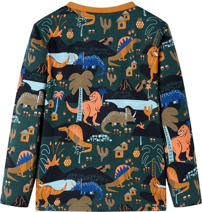Produktbild VidaXL Kinderpyjama mit Langen Ärmeln Dunkelgrün 92,Material (92)