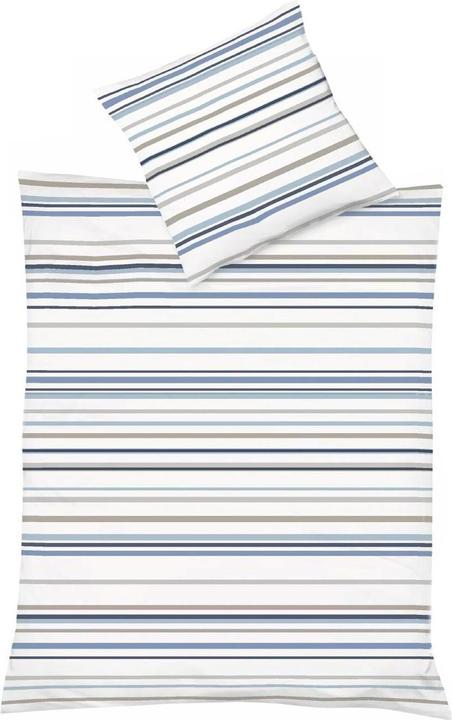 Produktbild Fleuresse Halbleinen Bettwäsche Provence Cassis Dilbeek blau leinen (Bettwäsche Set, 80 x 80 cm, 200 x 220 cm)