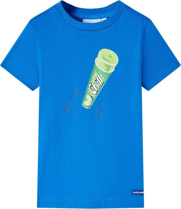 VidaXL Kinder-T-Shirt Hellblau 116,Material: 100 % Baumwolle,Farbe (116)