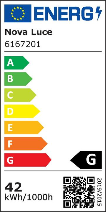 Etichetta energetica Nova Luce Rando LED Plafoniera 4000 K (2700 lm)