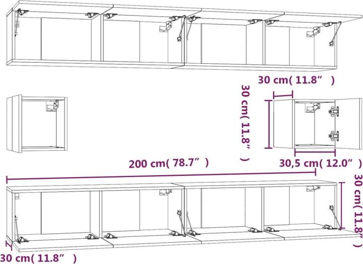 Immagine prodotto VidaXL Waylon (100 x 30 x 30 cm)