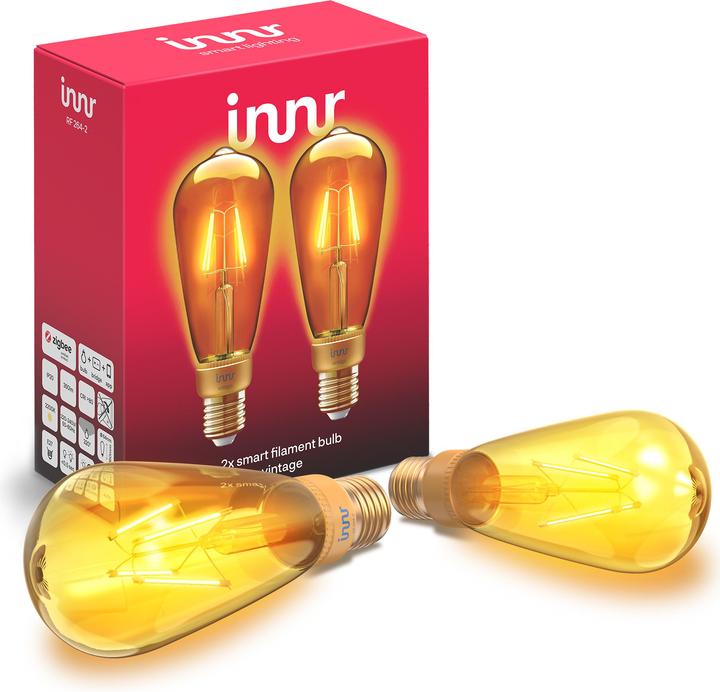 Image du produit Innr Smart Bulb filament vintage (E27, 4.20 W, 390 lm, 2 x, F)