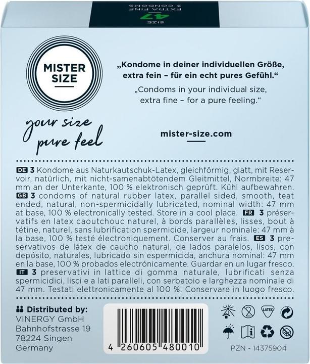 Productafbeelding Mister Size 47 (10 Pcs.)
