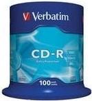 Image du produit Verbatim CD-R 52x, 700MB, 100 broches (100 x)