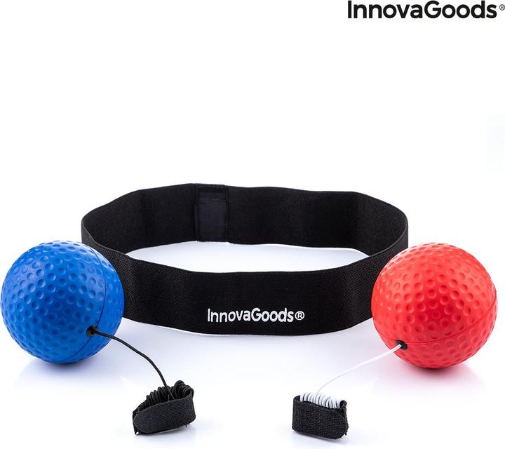Immagine prodotto InnovaGoods Set di palline per allenamento e riflessi Balxing (3.80 cm, 0.03 kg)