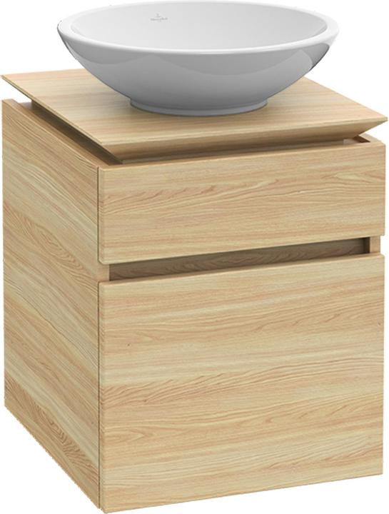 Villeroy & Boch Legato Waschtischunterschrank B566, 450x550x500mm, Waschtisch mittig, LED- Beleuchtu