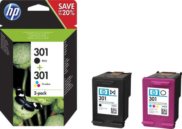 HP 301 2-pack (M, FC, C, Y)