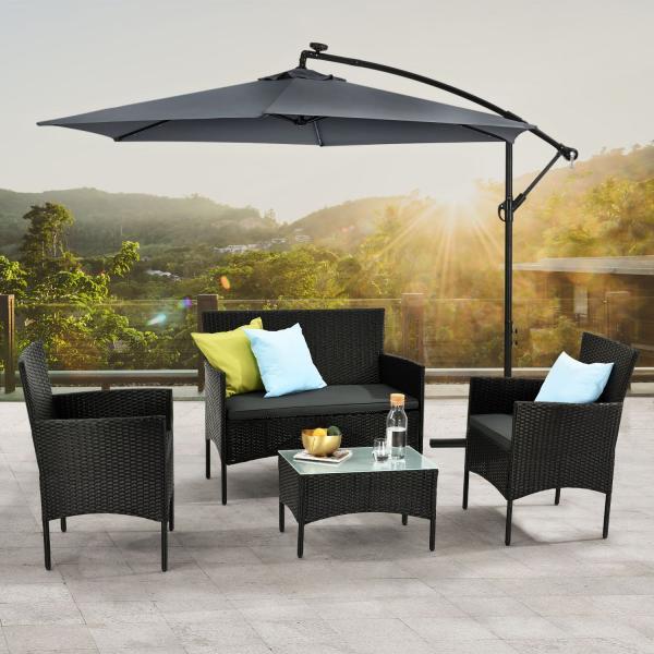 Actual product image Juskys Fort Myers polyrattan seating group