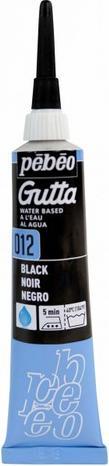 Image du produit Pebeo Setasilk Gutta à l'eau (Noir, 20 ml)