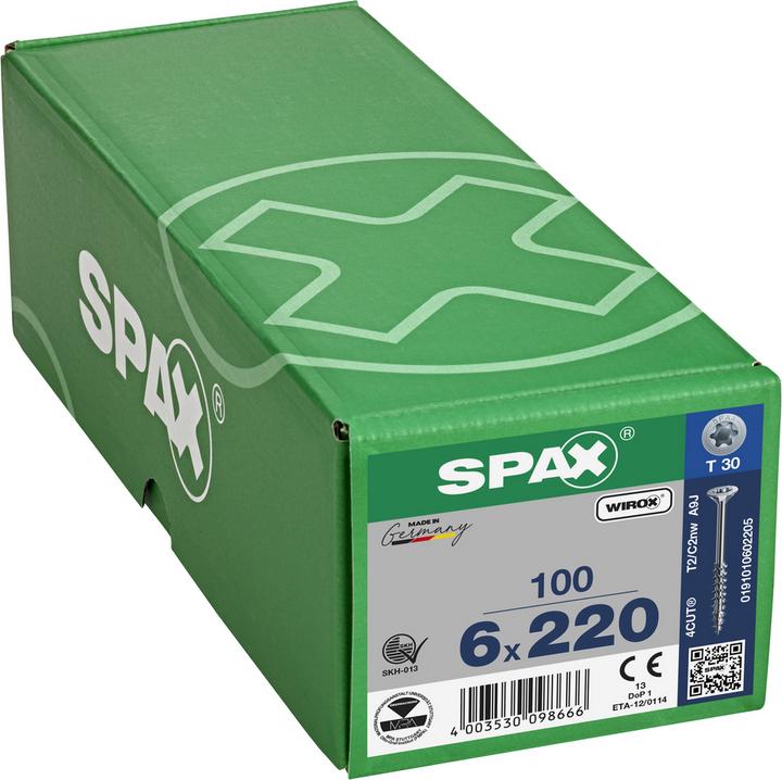 Actual product image Spax Spanplattenschrauben ok-vis SK verzinkt (100 Screws per piece)