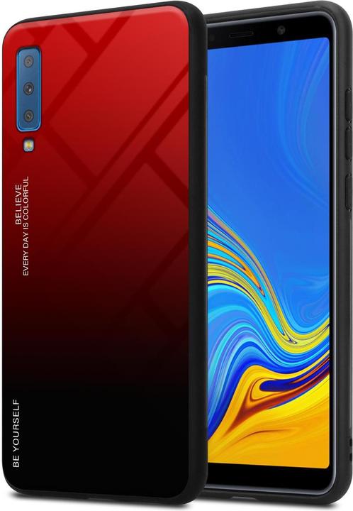 Produktbild Cadorabo TPU 2 Farben Glas Cover (Samsung Galaxy A7 (2018))