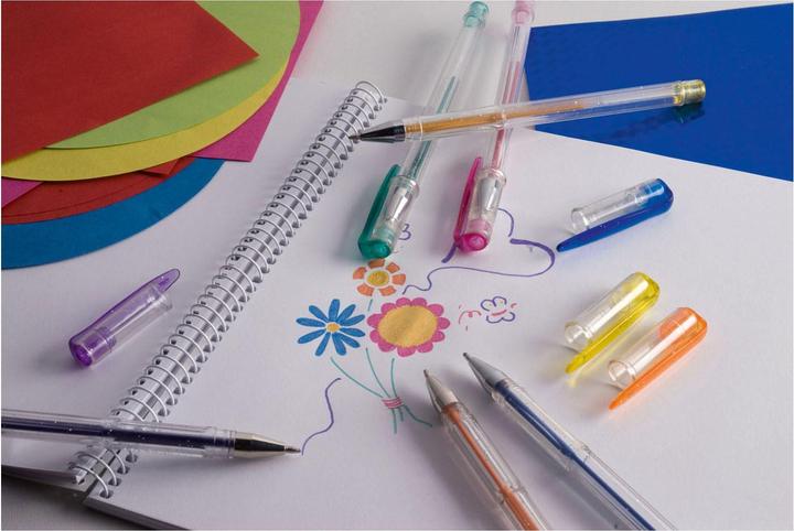 Actual product image Edco Gel pens (Multicoloured, 12 x)
