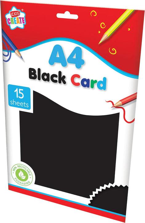 Produktbild Kids Create Hobbykarton A4 Schwarz