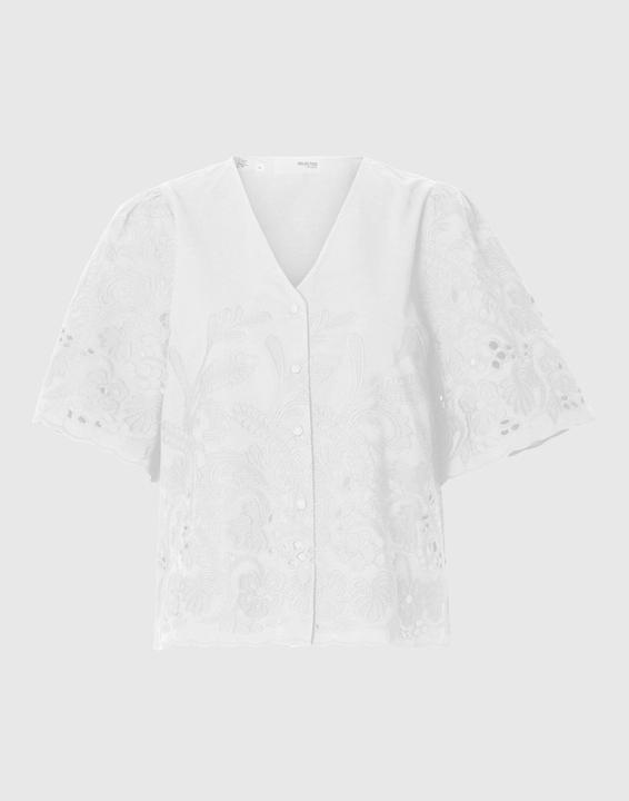 Produktbild Selected Femme Slfdahlia Ss Broderi Shirt Noos (42)