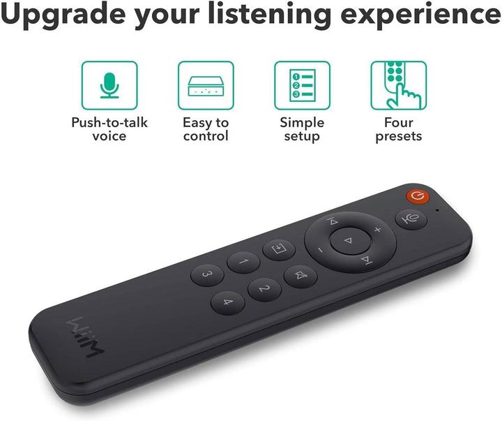 Image du produit WiiM Voice Remote (Télécommande spécifique à l'appareil, Infrarouge)