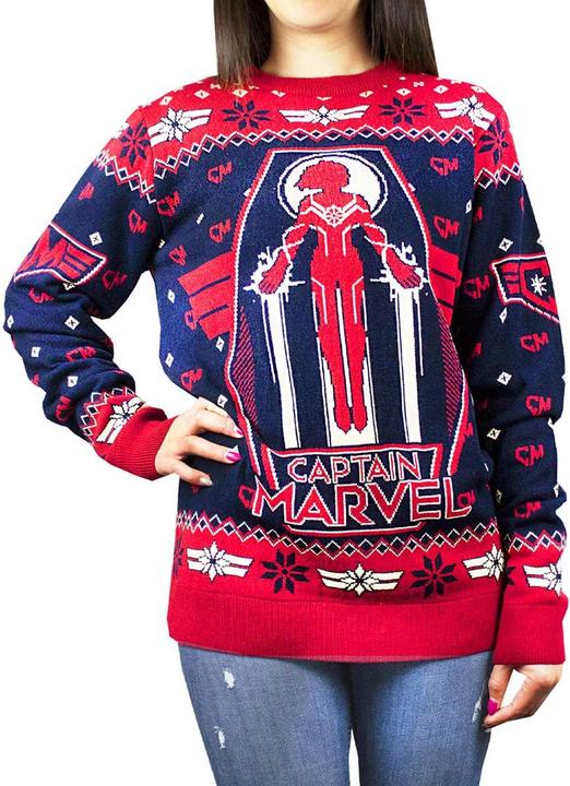 Immagine prodotto Captain Marvel Maglione Premium Design natalizio (M)