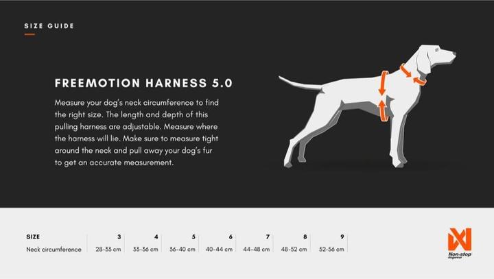 Image du produit Non-Stop Dogwear Harnais Freemotion 5.0 (M, Chien, Sport canin)